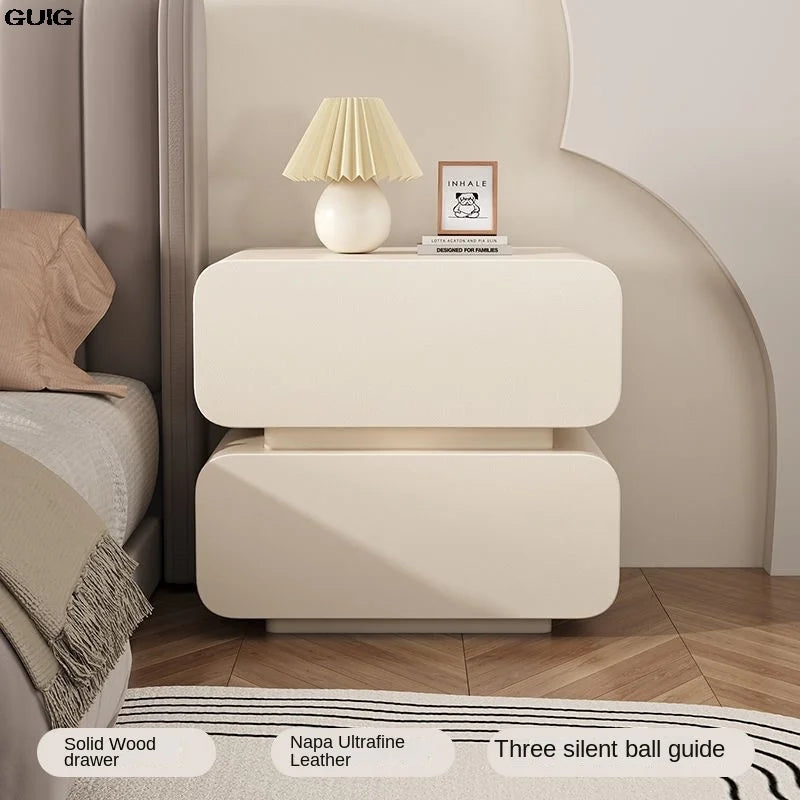 Cream Wind Bedside Table