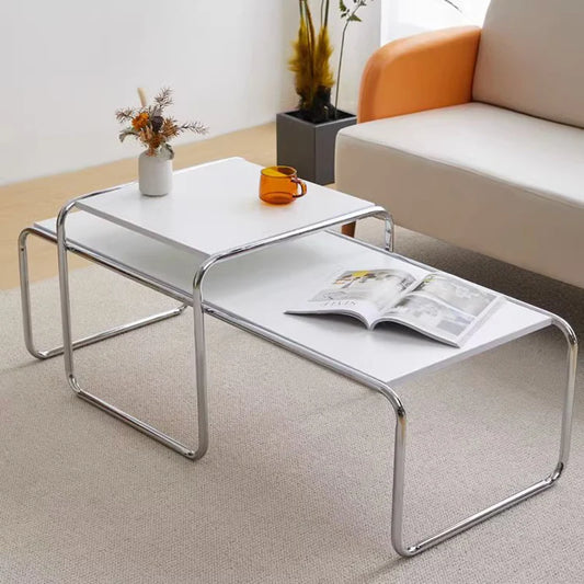 Advanced Sense Nordic Side Table Metal Simple Unique Rectangle Coffee Tables Minimalist Italian Design Mesinha Home Furniture