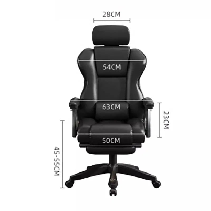 American Style Black Office Chair Decoration Light Luxury Cushion Modern Gaming Chair Relax Swivel Chaises Home Furniture