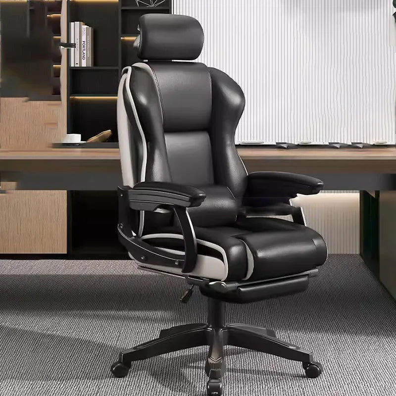 American Style Black Office Chair Decoration Light Luxury Cushion Modern Gaming Chair Relax Swivel Chaises Home Furniture