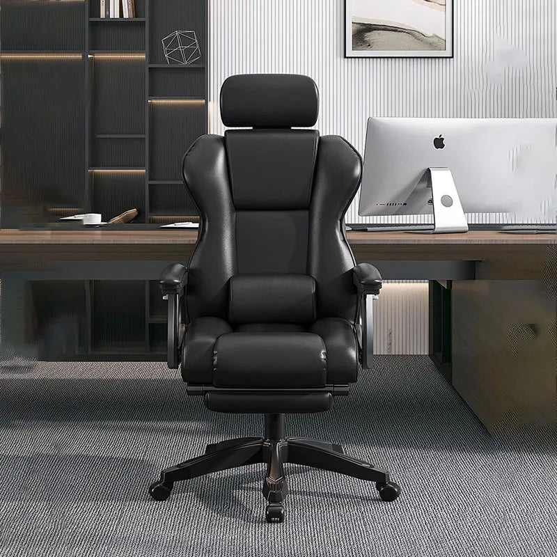 American Style Black Office Chair Decoration Light Luxury Cushion Modern Gaming Chair Relax Swivel Chaises Home Furniture