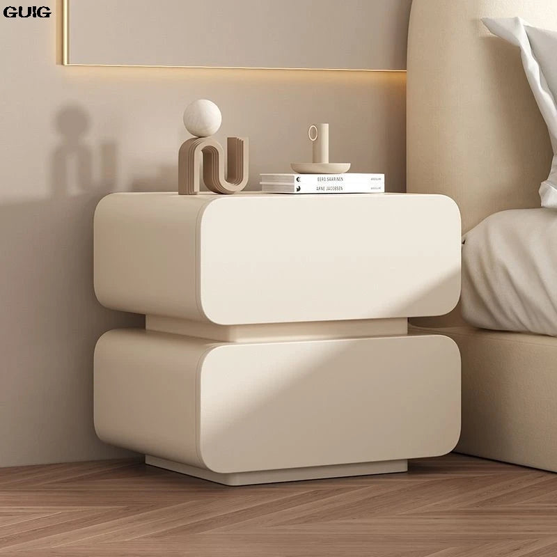 Cream Wind Bedside Table